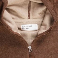 Universal Works Surfer Hoodie - Brown -Emporio Clothing Shop universal works surfer hoodie brown p59702 883243 image