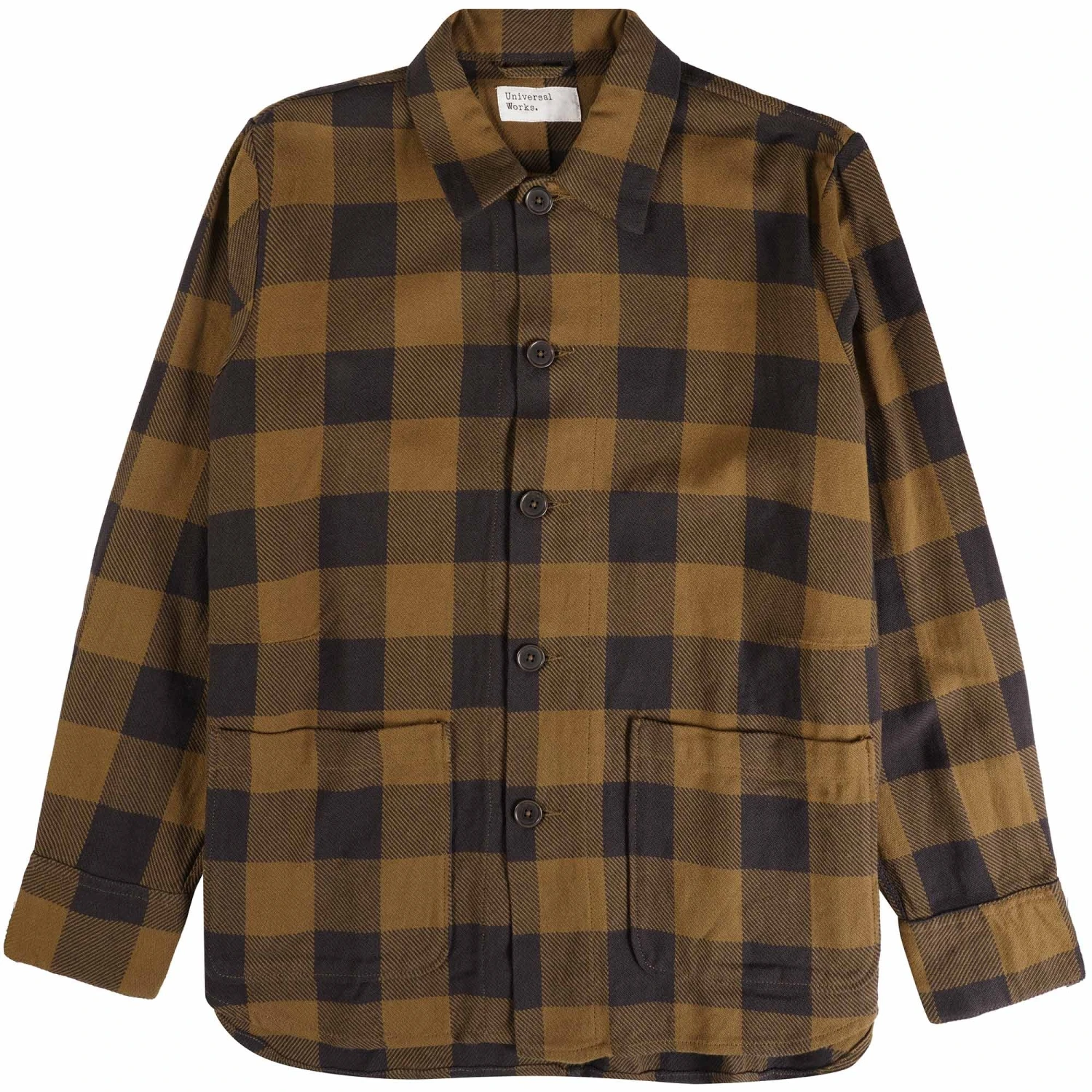 Universal Works Travail Overshirt - Brown 3 Universal Works Travail Overshirt - Brown