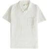 Universal Works Vacation Polo Shirt - Ecru -Emporio Clothing Shop universal works vacation polo shirt ecru p57573 837596 image