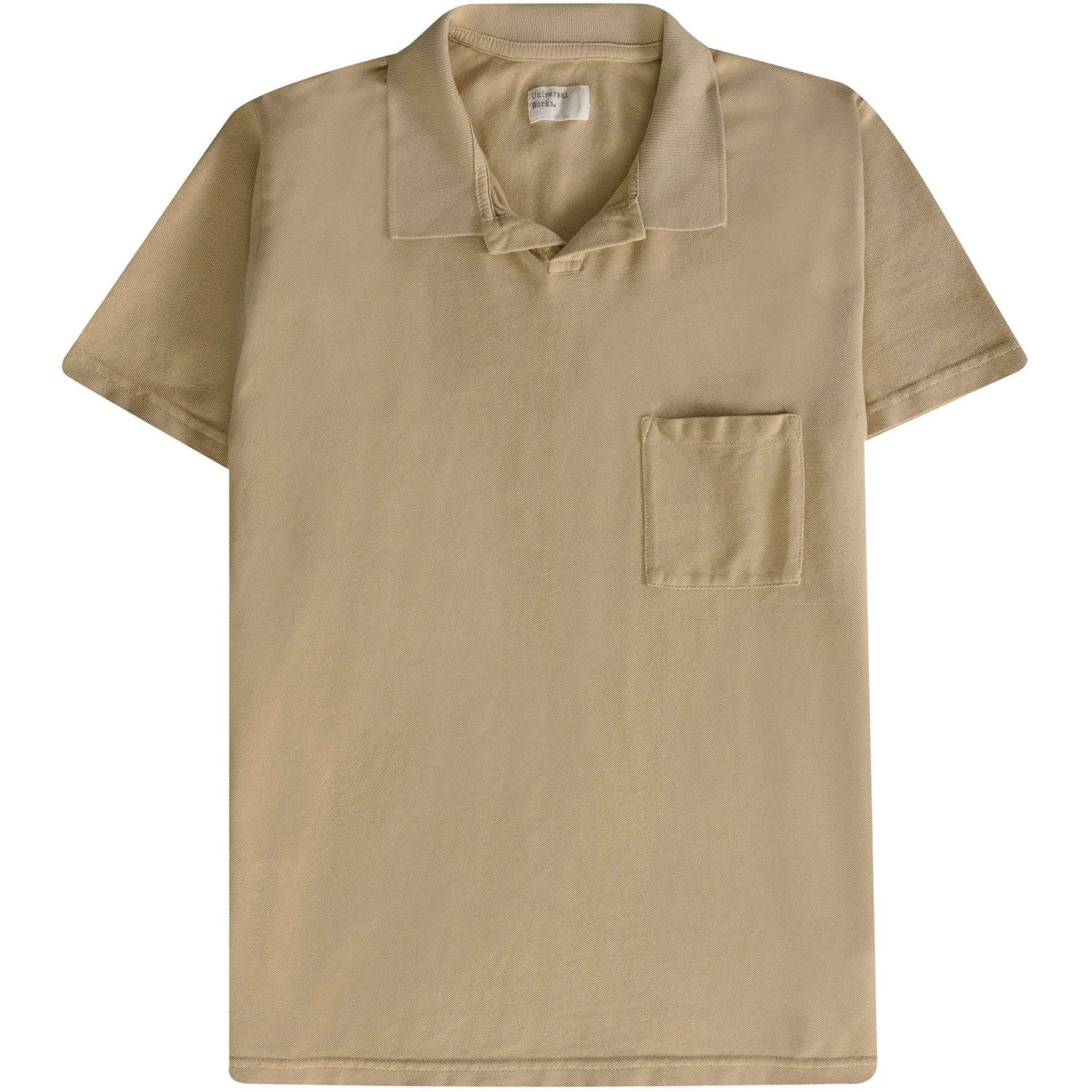 Universal Works Vacation Polo Shirt - Sand 3 Universal Works Vacation Polo Shirt - Sand