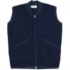 Universal Works Zip Waistcoat - Indigo -Emporio Clothing Shop universal works zip waistcoat indigo p59718 883518 image