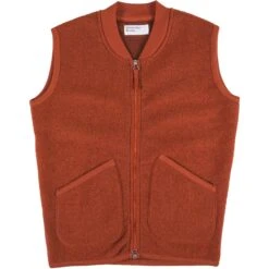 Universal Works Zip Waistcoat - Orange