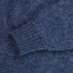 YMC Suedehead Crew Neck Jumper - Blue -Emporio Clothing Shop ymc suedehead crew neck jumper blue p59588 878538 image