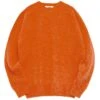 YMC Suedehead Crew Neck Jumper - Orange -Emporio Clothing Shop ymc suedehead crew neck jumper orange p59590 878553 image