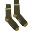 YMC X Corgi Checker Stripe Socks - Green -Emporio Clothing Shop ymc x corgi checker stripe socks green p58099 845953 image